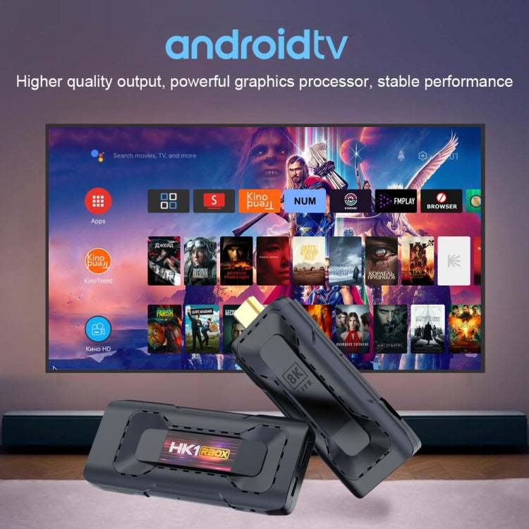 HK1 RBOX D8 RK3528 Android 13.0 Quad Core 8K HD Wifi6 Bluetooth TV Stick, RAM:2GB+16GB(UK Plug) - Android TV Sticks by PMC Jewellery | Online Shopping South Africa | PMC Jewellery | Buy Now Pay Later Mobicred