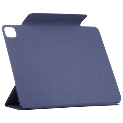 For iPad Pro 13 2024 Double-sided Clip Fixed Buckle Magnetic PU Leather Smart Tablet Case(Dark Blue) - iPad Pro 13 2024 Cases by PMC Jewellery | Online Shopping South Africa | PMC Jewellery | Buy Now Pay Later Mobicred