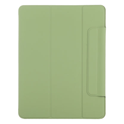 For iPad Pro 13 2024 Double-sided Clip Fixed Buckle Magnetic PU Leather Smart Tablet Case(Grass Green) - iPad Pro 13 2024 Cases by PMC Jewellery | Online Shopping South Africa | PMC Jewellery | Buy Now Pay Later Mobicred