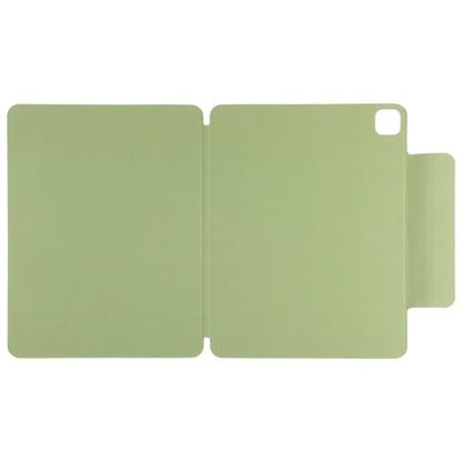 For iPad Pro 13 2024 Double-sided Clip Fixed Buckle Magnetic PU Leather Smart Tablet Case(Grass Green) - iPad Pro 13 2024 Cases by PMC Jewellery | Online Shopping South Africa | PMC Jewellery | Buy Now Pay Later Mobicred