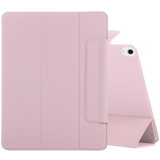 For iPad Air 11 2024 Double-sided Clip Fixed Buckle Magnetic PU Leather Smart Tablet Case(Rose Gold) - iPad Air 11 2024 Cases by PMC Jewellery | Online Shopping South Africa | PMC Jewellery | Buy Now Pay Later Mobicred