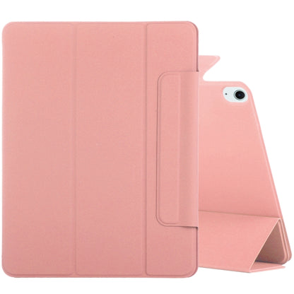 For iPad Air 11 2024 Double-sided Clip Fixed Buckle Magnetic PU Leather Smart Tablet Case(Pink) - iPad Air 11 2024 Cases by PMC Jewellery | Online Shopping South Africa | PMC Jewellery | Buy Now Pay Later Mobicred