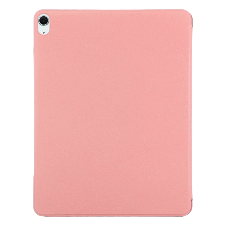 For iPad Air 11 2024 Double-sided Clip Fixed Buckle Magnetic PU Leather Smart Tablet Case(Pink) - iPad Air 11 2024 Cases by PMC Jewellery | Online Shopping South Africa | PMC Jewellery | Buy Now Pay Later Mobicred