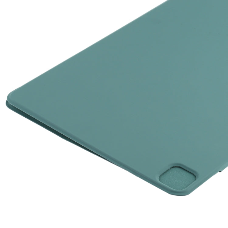 For iPad Pro 11 2024 Double-sided Clip Fixed Buckle Magnetic PU Leather Smart Tablet Case(Green) - iPad Pro 11 2024 Cases by PMC Jewellery | Online Shopping South Africa | PMC Jewellery | Buy Now Pay Later Mobicred