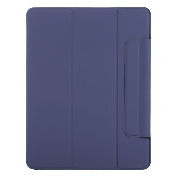 For iPad Pro 11 2024 Double-sided Clip Fixed Buckle Magnetic PU Leather Smart Tablet Case(Dark Blue) - iPad Pro 11 2024 Cases by PMC Jewellery | Online Shopping South Africa | PMC Jewellery | Buy Now Pay Later Mobicred