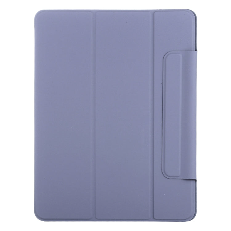 For iPad Pro 11 2024 Double-sided Clip Fixed Buckle Magnetic PU Leather Smart Tablet Case(Purple) - iPad Pro 11 2024 Cases by PMC Jewellery | Online Shopping South Africa | PMC Jewellery | Buy Now Pay Later Mobicred