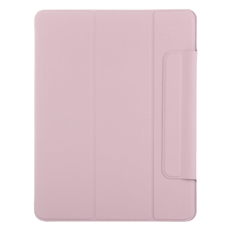 For iPad Pro 11 2024 Double-sided Clip Fixed Buckle Magnetic PU Leather Smart Tablet Case(Rose Gold) - iPad Pro 11 2024 Cases by PMC Jewellery | Online Shopping South Africa | PMC Jewellery | Buy Now Pay Later Mobicred