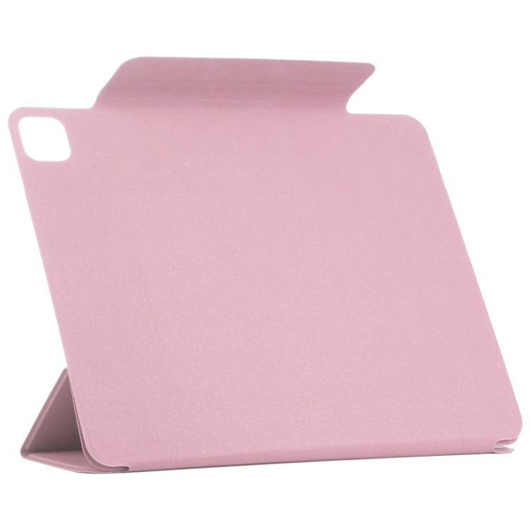 For iPad Pro 11 2024 Double-sided Clip Fixed Buckle Magnetic PU Leather Smart Tablet Case(Light Pink) - iPad Pro 11 2024 Cases by PMC Jewellery | Online Shopping South Africa | PMC Jewellery | Buy Now Pay Later Mobicred