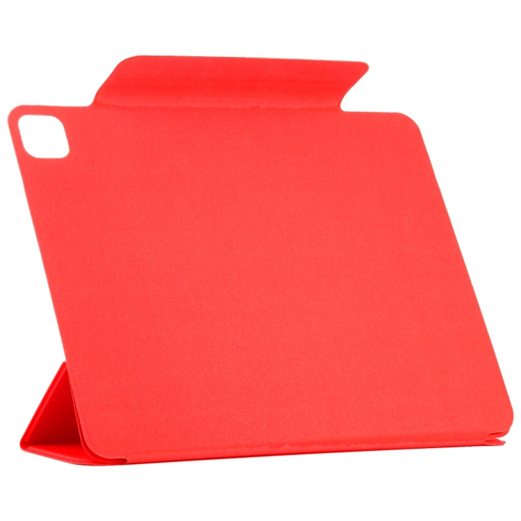 For iPad Pro 11 2024 Double-sided Clip Fixed Buckle Magnetic PU Leather Smart Tablet Case(Red) - iPad Pro 11 2024 Cases by PMC Jewellery | Online Shopping South Africa | PMC Jewellery | Buy Now Pay Later Mobicred