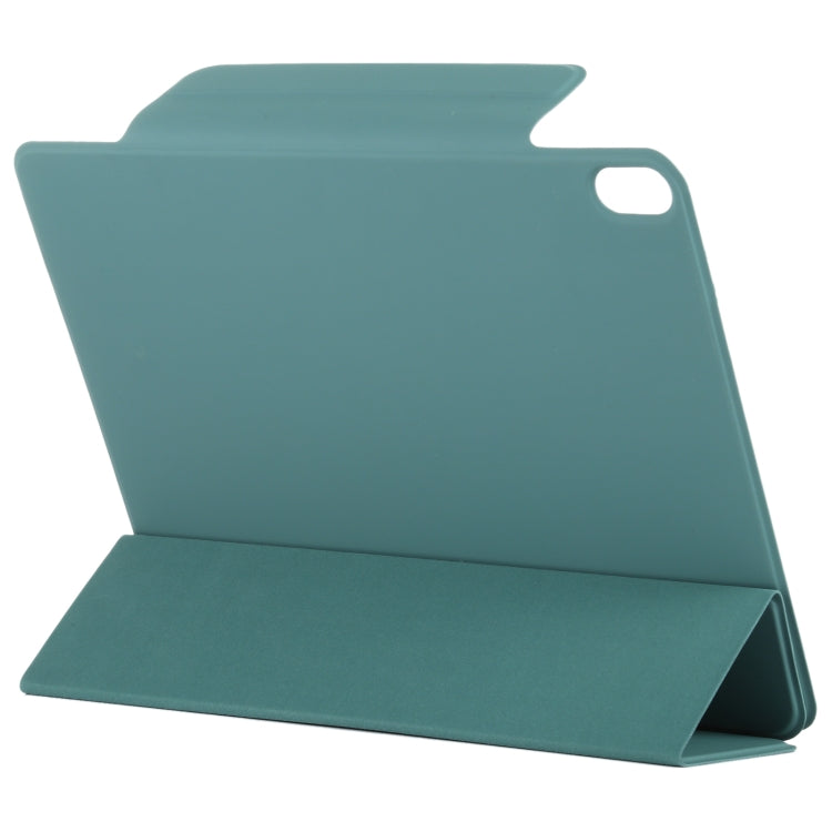 For iPad Air 13 2024 Double-sided Clip Fixed Buckle Magnetic PU Leather Smart Tablet Case(Green) - iPad Air 13 2024 Cases by PMC Jewellery | Online Shopping South Africa | PMC Jewellery | Buy Now Pay Later Mobicred