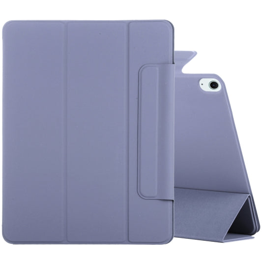 For iPad Air 13 2024 Double-sided Clip Fixed Buckle Magnetic PU Leather Smart Tablet Case(Purple) - iPad Air 13 2024 Cases by PMC Jewellery | Online Shopping South Africa | PMC Jewellery | Buy Now Pay Later Mobicred