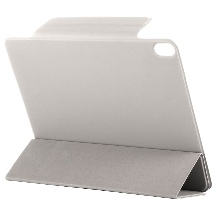 For iPad Air 13 2024 Double-sided Clip Fixed Buckle Magnetic PU Leather Smart Tablet Case(Grey) - iPad Air 13 2024 Cases by PMC TechLife | Online Shopping South Africa | PMC TechLife | Buy Now Pay Later Mobicred