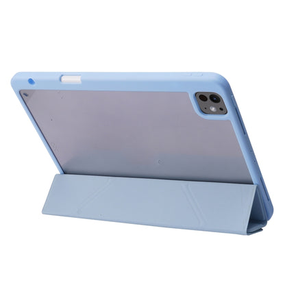 For iPad Pro 13 2024 Deformation Transparent Acrylic Leather Tablet Case(Grey) - iPad Pro 13 2024 Cases by PMC Jewellery | Online Shopping South Africa | PMC Jewellery | Buy Now Pay Later Mobicred