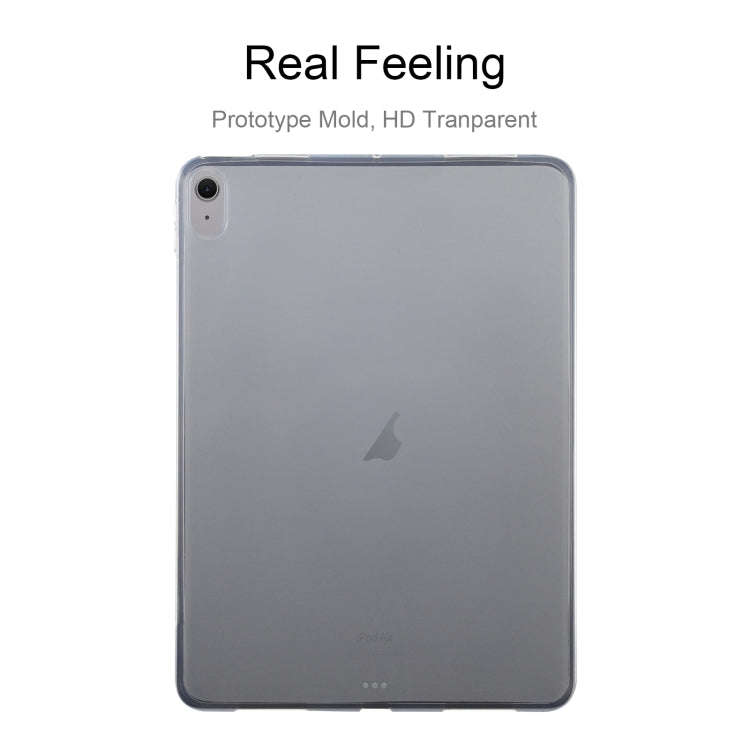 For iPad Air 11 2024 / 5 / 4 0.75mm Shockproof Outside Glossy Inside Frosted TPU Tablet Case(Transparent) - iPad Air 11 2024 Cases by PMC Jewellery | Online Shopping South Africa | PMC Jewellery | Buy Now Pay Later Mobicred