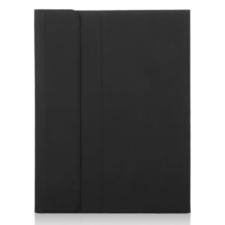 For iPad Pro 11 2024 A13B-A Lambskin Texture Bluetooth Touch Square Keyboard Leather Tablet Case with Pen Slot(Black) - For iPad Pro by PMC Jewellery | Online Shopping South Africa | PMC Jewellery | Buy Now Pay Later Mobicred