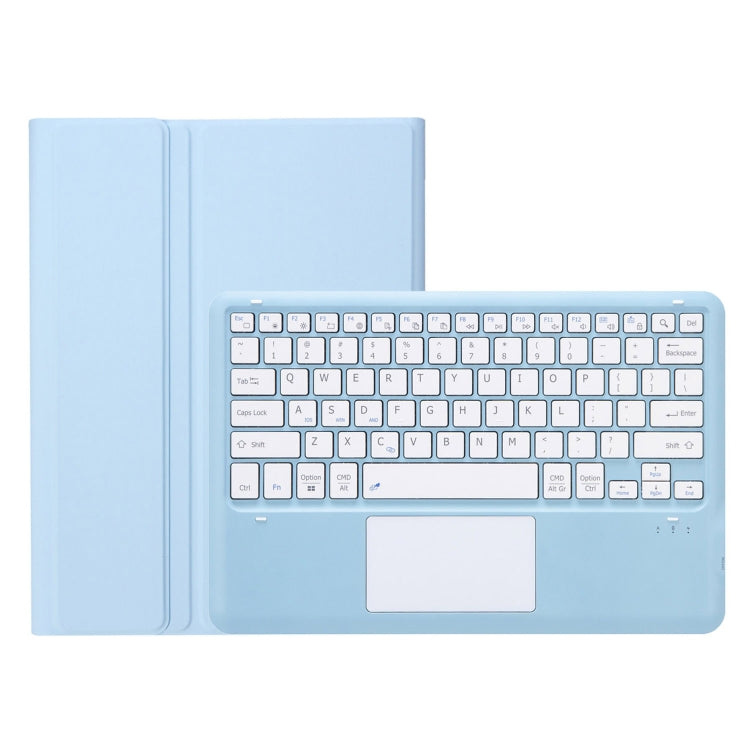 For iPad Pro 13 2024 A14B-A Detachable Ultra-Thin Bluetooth Touch Keyboard Leather Tablet Case with Pen Slot(Light Blue) - For iPad Pro by PMC Jewellery | Online Shopping South Africa | PMC Jewellery | Buy Now Pay Later Mobicred