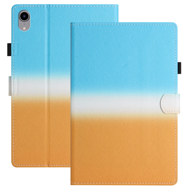 For iPad Pro 11 2024 Stitching Gradient Smart Leather Tablet Case(Blue Orange) - iPad Pro 11 2024 Cases by PMC TechLife | Online Shopping South Africa | PMC TechLife | Buy Now Pay Later Mobicred