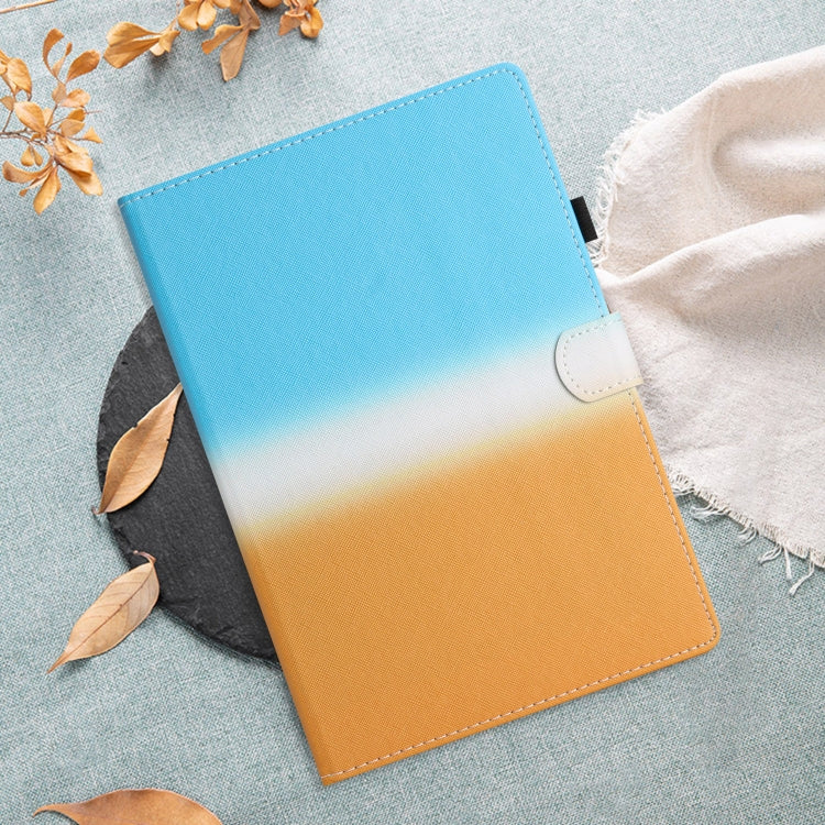 For iPad Pro 11 2024 Stitching Gradient Smart Leather Tablet Case(Blue Orange) - iPad Pro 11 2024 Cases by PMC TechLife | Online Shopping South Africa | PMC TechLife | Buy Now Pay Later Mobicred