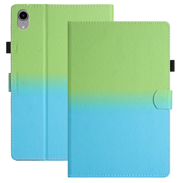 For iPad Pro 11 2024 Stitching Gradient Smart Leather Tablet Case(Green Blue) - iPad Pro 11 2024 Cases by PMC TechLife | Online Shopping South Africa | PMC TechLife | Buy Now Pay Later Mobicred