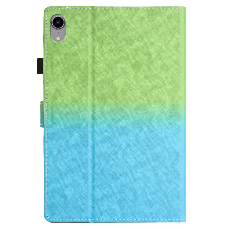 For iPad Pro 11 2024 Stitching Gradient Smart Leather Tablet Case(Green Blue) - iPad Pro 11 2024 Cases by PMC Jewellery | Online Shopping South Africa | PMC Jewellery | Buy Now Pay Later Mobicred