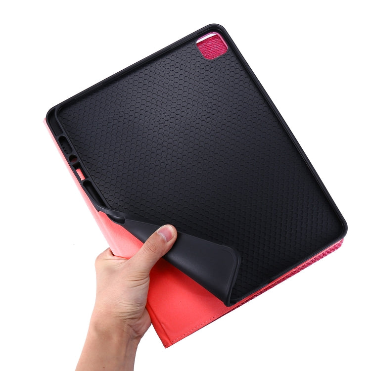 For iPad Pro 13 2024 Fabric Leather Tablet Case(Red) - iPad Pro 13 2024 Cases by PMC Jewellery | Online Shopping South Africa | PMC Jewellery | Buy Now Pay Later Mobicred