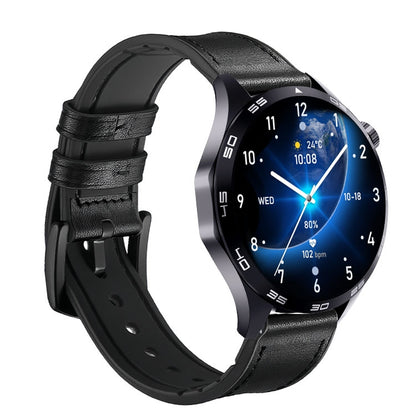 WS-26 1.52 inch IP67 Sport Smart Watch Support Bluetooth Call / Sleep / Blood Oxygen / Heart Rate / Blood Pressure Health Monitor, Leather Strap(Black) - Smart Watches by PMC Jewellery | Online Shopping South Africa | PMC Jewellery | Buy Now Pay Later Mobicred