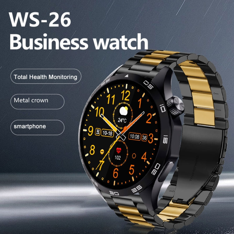 WS-26 1.52 inch IP67 Sport Smart Watch Support Bluetooth Call / Sleep / Blood Oxygen / Heart Rate / Blood Pressure Health Monitor, Silicone Strap(Black) - Smart Watches by PMC Jewellery | Online Shopping South Africa | PMC Jewellery | Buy Now Pay Later Mobicred