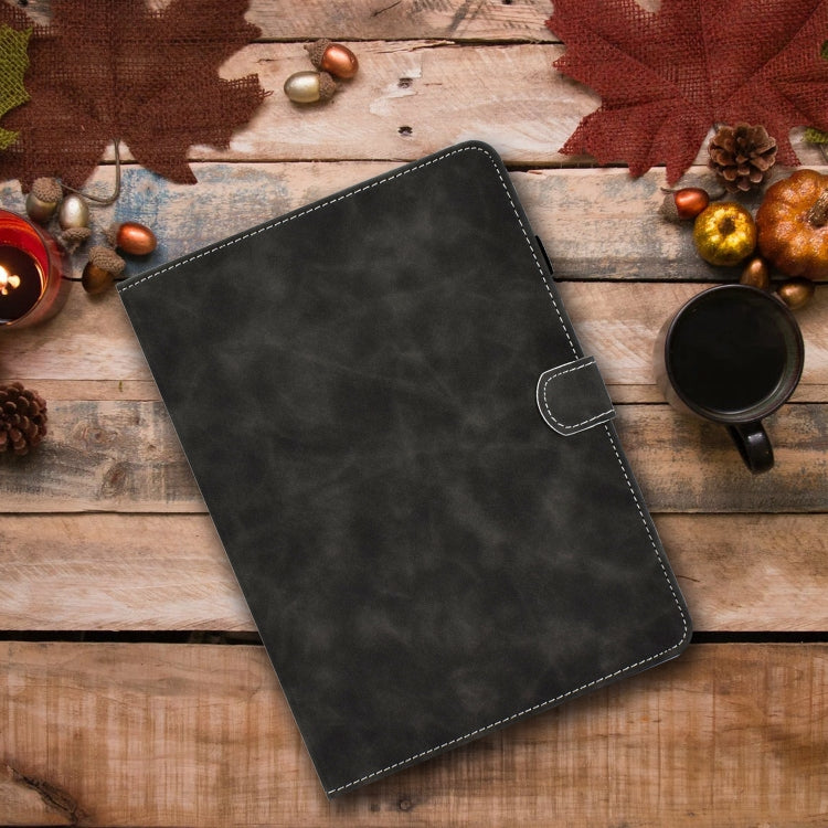 For iPad Pro 11 2024 Cowhide Texture Tablet Leather Smart Case(Grey) - iPad Pro 11 2024 Cases by PMC TechLife | Online Shopping South Africa | PMC TechLife | Buy Now Pay Later Mobicred