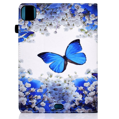 For iPad Pro 11 2024 Painted Elastic Band Smart Leather Tablet Case(Flower Butterfly) - iPad Pro 11 2024 Cases by PMC Jewellery | Online Shopping South Africa | PMC Jewellery | Buy Now Pay Later Mobicred