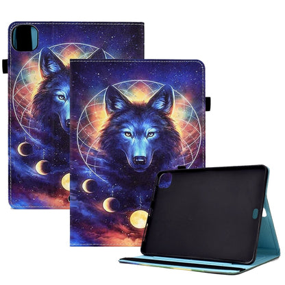 For iPad Pro 11 2024 Painted Elastic Band Smart Leather Tablet Case(Space Wolf) - iPad Pro 11 2024 Cases by PMC Jewellery | Online Shopping South Africa | PMC Jewellery | Buy Now Pay Later Mobicred