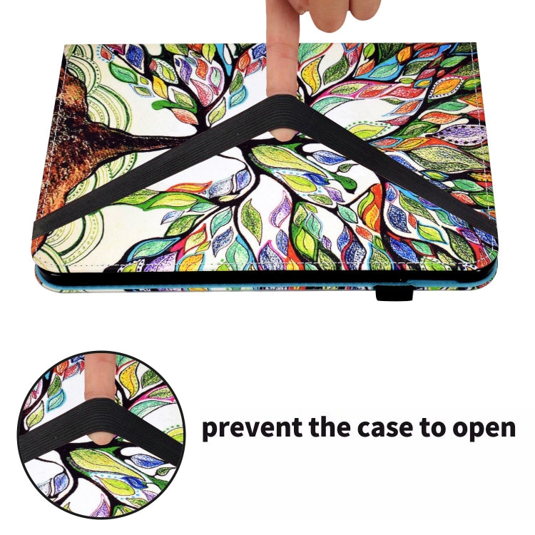 For iPad Pro 11 2024 Painted Elastic Band Smart Leather Tablet Case(Life Tree) - iPad Pro 11 2024 Cases by PMC Jewellery | Online Shopping South Africa | PMC Jewellery | Buy Now Pay Later Mobicred