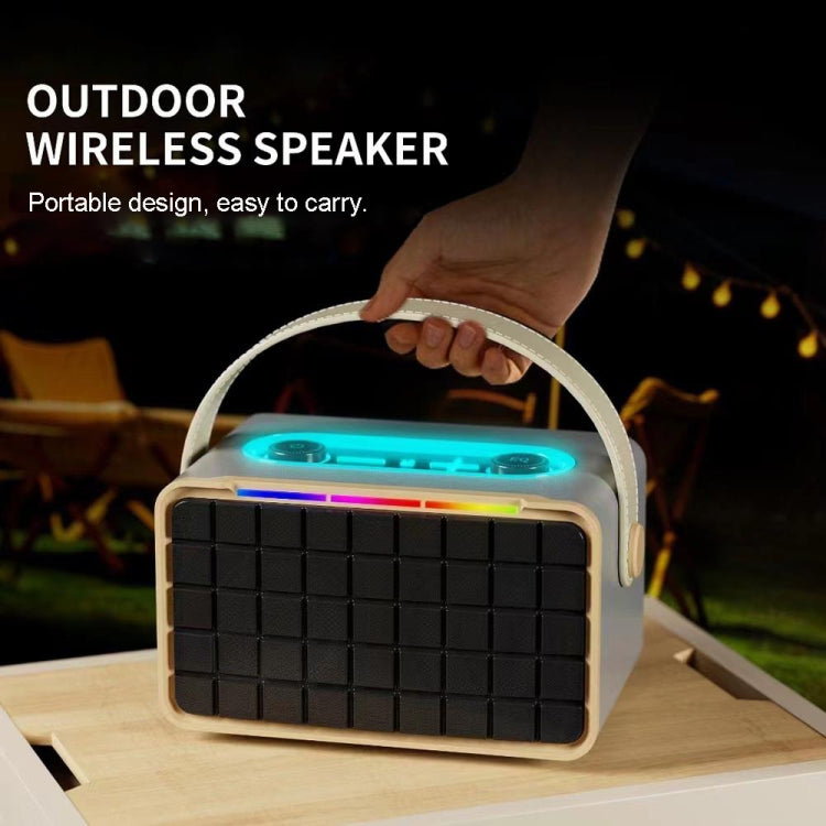 NewRixing NR8801 15W Portable Outdoor Bluetooth Speaker TWS Stereo Speaker(Black) - Desktop Speaker by NewRixing | Online Shopping South Africa | PMC Jewellery | Buy Now Pay Later Mobicred