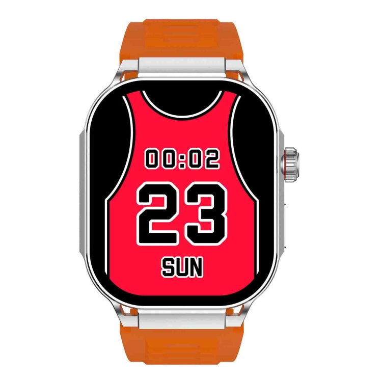 G40S 2.06 inch IP67 BT5.2 Sport Smart Watch, Support Bluetooth Call / Sleep / Blood Oxygen / Heart Rate / Blood Pressure Health Monitor(Orange) - Smart Watches by PMC Jewellery | Online Shopping South Africa | PMC Jewellery | Buy Now Pay Later Mobicred