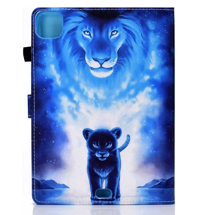 For iPad Pro 11 2024 Painted Stitching Smart Leather Tablet Case(Lion) - iPad Pro 11 2024 Cases by PMC Jewellery | Online Shopping South Africa | PMC Jewellery | Buy Now Pay Later Mobicred