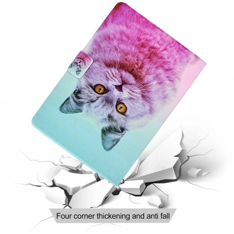 For iPad Pro 11 2024 Colored Drawing Smart Leather Tablet Case(Pink Cat) - iPad Pro 11 2024 Cases by PMC Jewellery | Online Shopping South Africa | PMC Jewellery | Buy Now Pay Later Mobicred