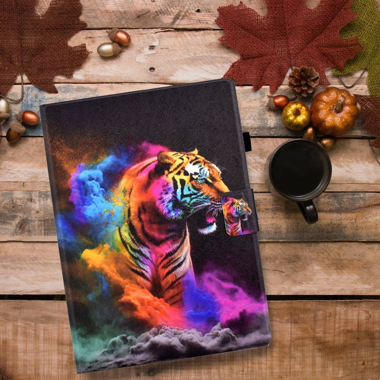 For iPad Pro 11 2024 Colored Drawing Smart Leather Tablet Case(Tiger) - iPad Pro 11 2024 Cases by PMC Jewellery | Online Shopping South Africa | PMC Jewellery | Buy Now Pay Later Mobicred