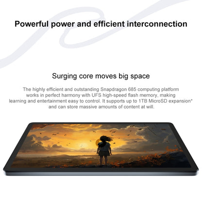 Lenovo Xiaoxin Pad 2024 Paperlike Screen Learning Version 11 inch WiFi Tablet, 8GB+128GB, Android 13, Qualcomm Snapdragon 685 Octa Core, Support Face Identification(Dark Grey) - Lenovo by Lenovo | Online Shopping South Africa | PMC Jewellery