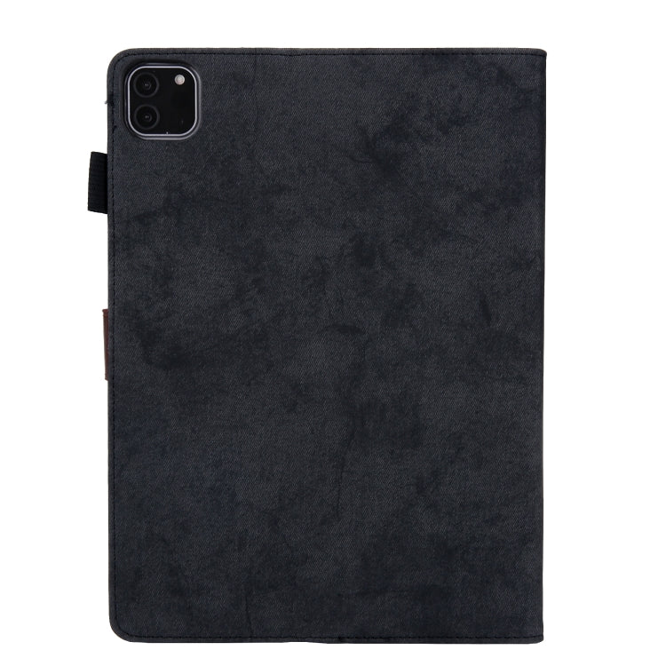 For iPad Pro 11 2024 Cloth Texture Leather Tablet Case(Black) - iPad Pro 11 2024 Cases by PMC Jewellery | Online Shopping South Africa | PMC Jewellery | Buy Now Pay Later Mobicred