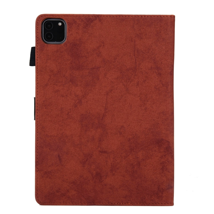 For iPad Pro 11 2024 Cloth Texture Leather Tablet Case(Brown) - free shipping - PMC TechLife - Order now!