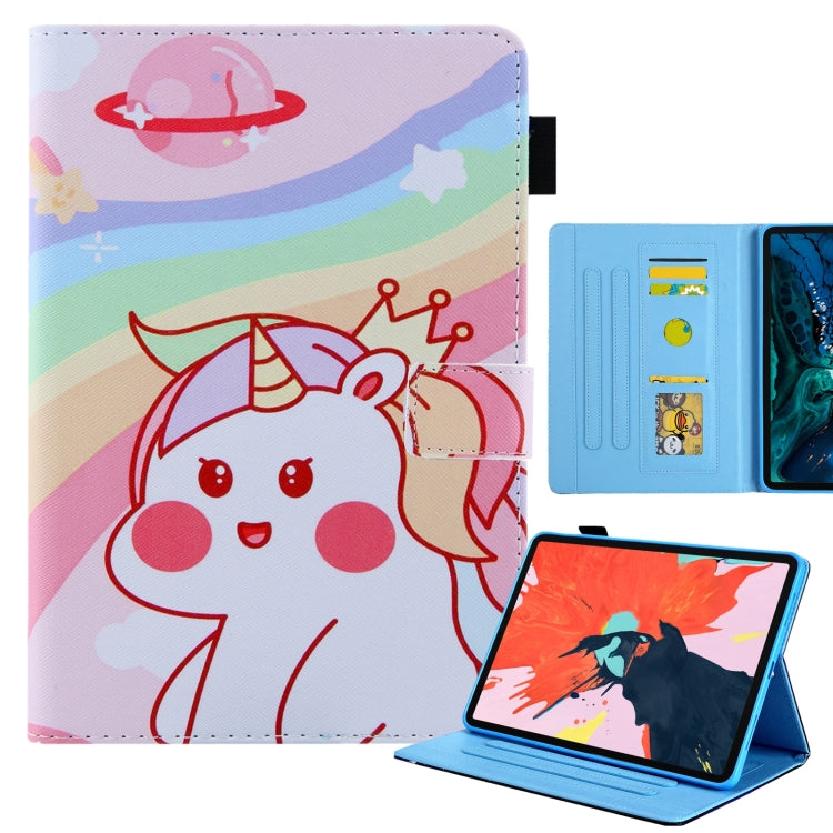 For iPad Pro 11 2024 Colored Drawing Leather Smart Tablet Case(Crown Unicorns) - iPad Pro 11 2024 Cases by PMC Jewellery | Online Shopping South Africa | PMC Jewellery | Buy Now Pay Later Mobicred