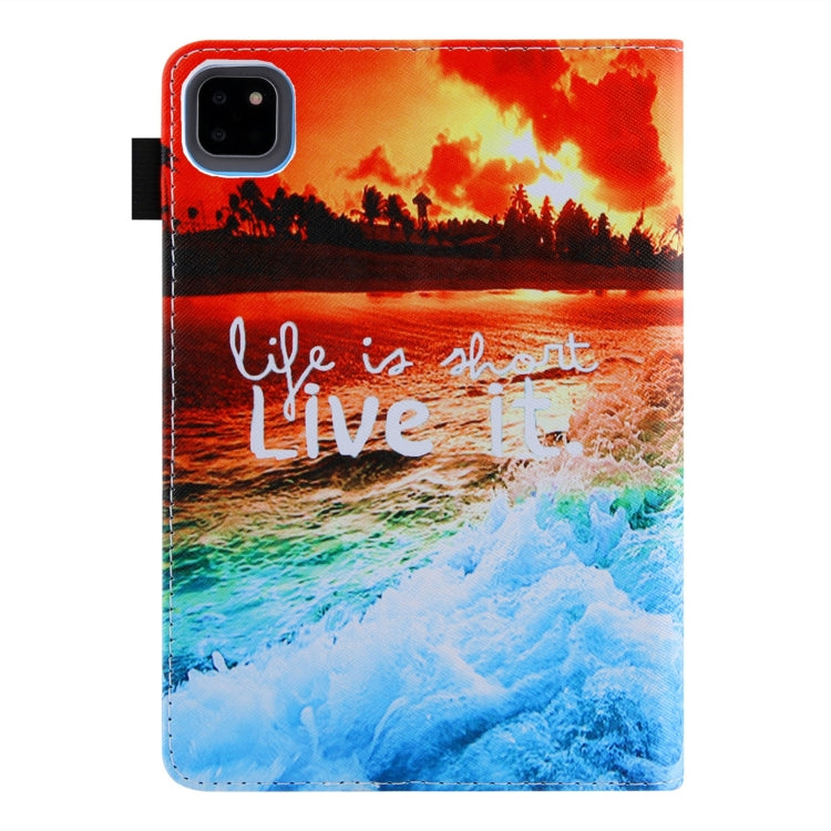 For iPad Pro 11 2024 Colored Drawing Leather Smart Tablet Case(Sunset) - iPad Pro 11 2024 Cases by PMC TechLife | Online Shopping South Africa | PMC TechLife | Buy Now Pay Later Mobicred