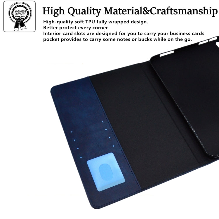 For iPad Pro 11 2024 Suede Cross Texture Magnetic Clasp Leather Smart Tablet Case(Blue) - iPad Pro 11 2024 Cases by PMC TechLife | Online Shopping South Africa | PMC TechLife | Buy Now Pay Later Mobicred