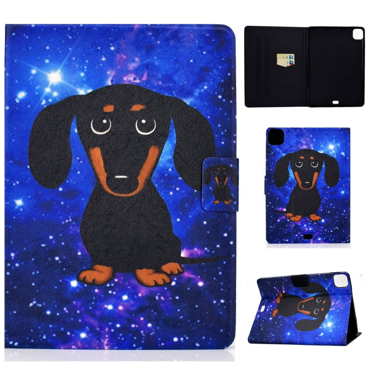 For iPad Pro 11 2024 Voltage Colored Drawing Smart Leather Tablet Case(Little Black Dog) - iPad Pro 11 2024 Cases by PMC Jewellery | Online Shopping South Africa | PMC Jewellery | Buy Now Pay Later Mobicred