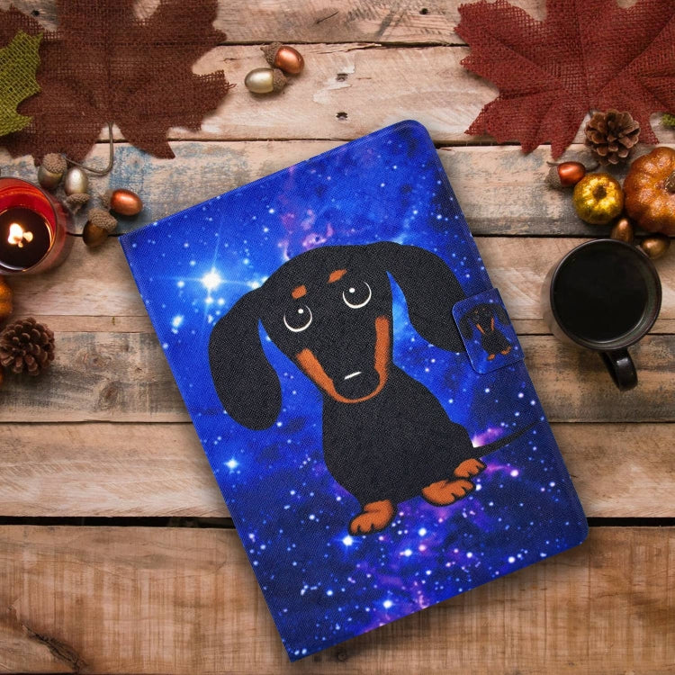 For iPad Pro 11 2024 Voltage Colored Drawing Smart Leather Tablet Case(Little Black Dog) - iPad Pro 11 2024 Cases by PMC Jewellery | Online Shopping South Africa | PMC Jewellery | Buy Now Pay Later Mobicred