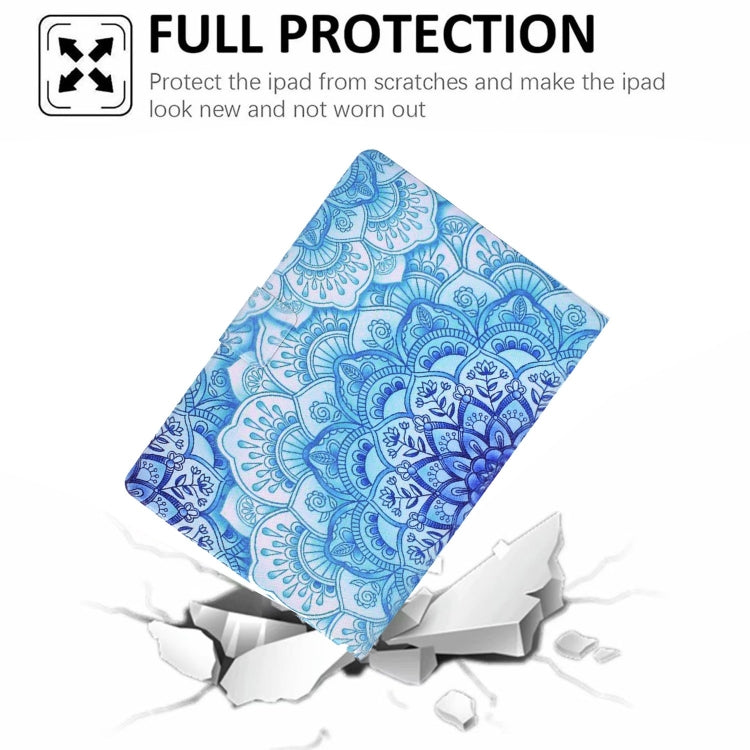 For iPad Pro 11 2024 Voltage Colored Drawing Smart Leather Tablet Case(Green Flower) - iPad Pro 11 2024 Cases by PMC Jewellery | Online Shopping South Africa | PMC Jewellery | Buy Now Pay Later Mobicred