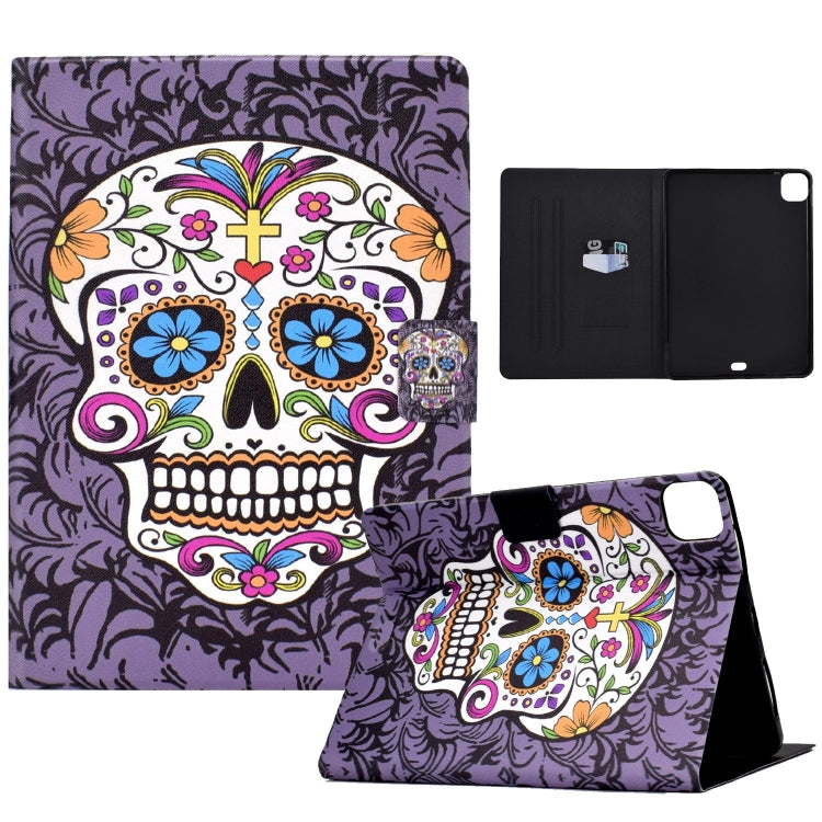 For iPad Pro 11 2024 Voltage Colored Drawing Smart Leather Tablet Case(Skull) - iPad Pro 11 2024 Cases by PMC Jewellery | Online Shopping South Africa | PMC Jewellery | Buy Now Pay Later Mobicred