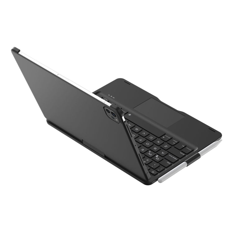 For iPad Pro 11 2024 F11AT 360 Degree Rotating Acrylic Bluetooth Keyboard Leather Case with Backlight(Black) - For iPad Pro by PMC Jewellery | Online Shopping South Africa | PMC Jewellery | Buy Now Pay Later Mobicred