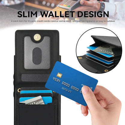 For Samsung Galaxy S24 Ultra 5G YM015 Crossbody Rhombic Card Bag RFID Phone Case(Black) - Galaxy S24 Ultra 5G Cases by PMC Jewellery | Online Shopping South Africa | PMC Jewellery | Buy Now Pay Later Mobicred