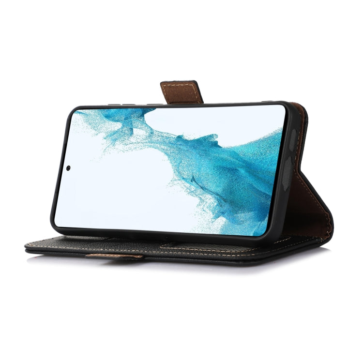 For iPhone 16 Pro Side-Magnetic TJ Genuine Leather RFID Phone Case(Black) - iPhone 16 Pro Cases by PMC TechLife | Online Shopping South Africa | PMC TechLife | Buy Now Pay Later Mobicred