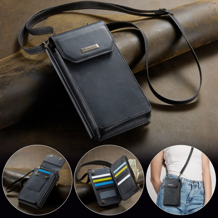 CaseMe Me40 Vertical Multifunctional Shoulder Crossbody Phone Bag(Black) -  by CaseMe | Online Shopping South Africa | PMC Jewellery | Buy Now Pay Later Mobicred